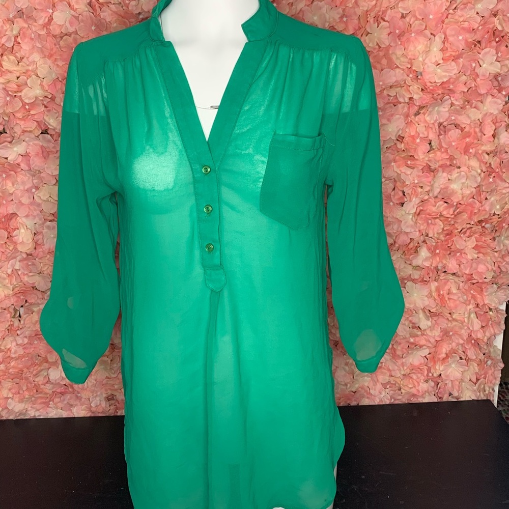 Cool Wear Green Small Blouse Shirt